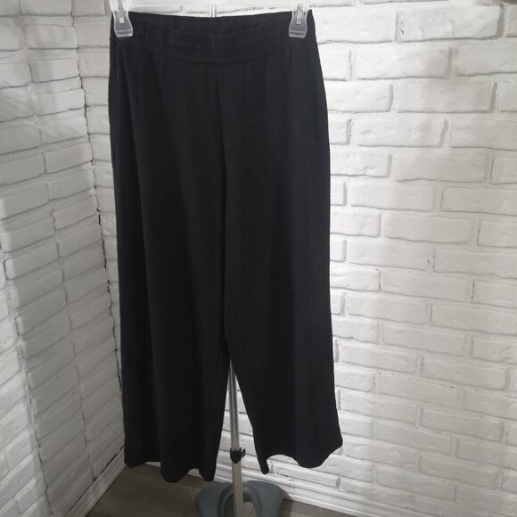 Signature Reitmans Ladies Black Size Medium Petite Wide Leg Pants - Picture 6 of 9